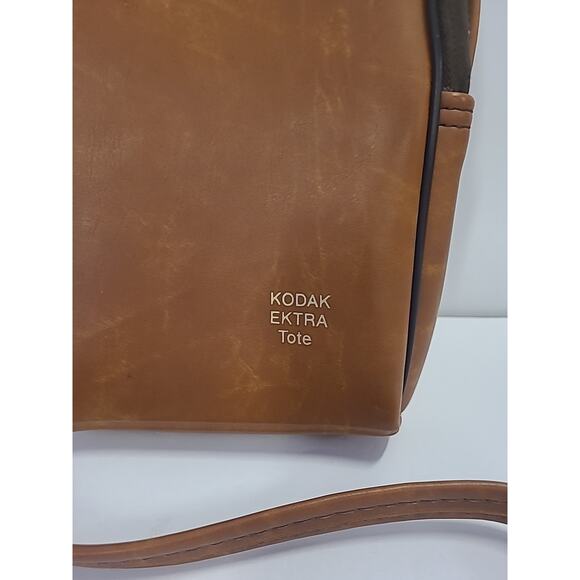 Kodak Ektra Vintage Crossbody Camera Shoulder Carry Bag Tote Leather Brown - Picture 3 of 15
